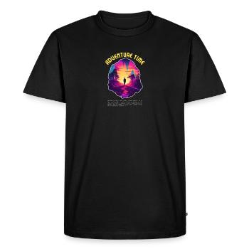 Adventure Time - Men's Premium Organic T-Shirt - black - Front - Nico (187cm)