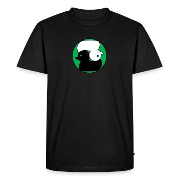 Green Duck Japan Zen - T-shirt Premium bio Homme - noir - Devant - Nico (187cm)