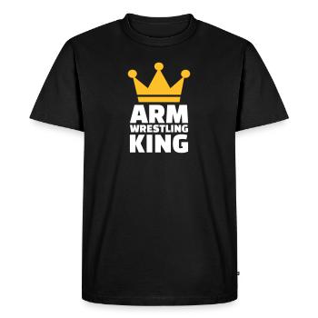 arm wrestling - Men's Premium Organic T-Shirt - black - Front - Nico (187cm)