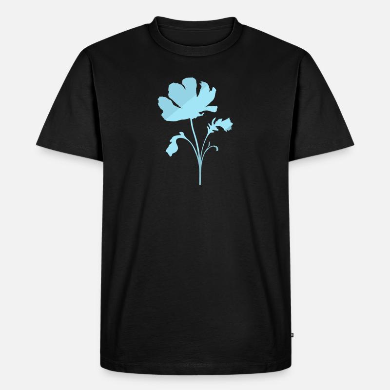 Botanisch Botanik Pflanzen - Männer Premium Bio T-Shirt - Schwarz