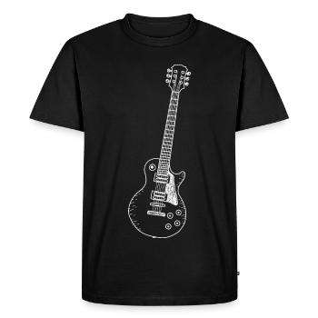 Guitar - Music - Les Paul - Men's Premium Organic T-Shirt - black - Front - Nico (187cm)
