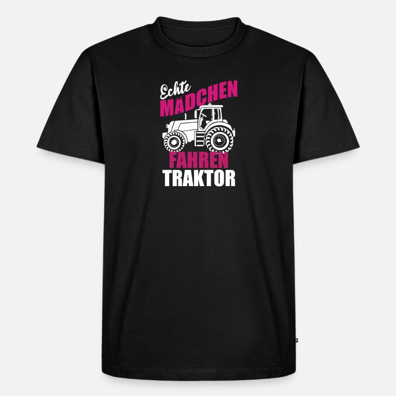 Landwirt Bauer Farmer - Männer Premium Bio T-Shirt - Schwarz