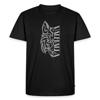 Valhalla Wolf Viking - Men's Premium Organic T-Shirt - black - Front - Nico (187cm)