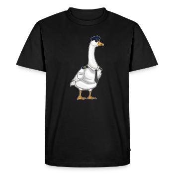 Capsule de pilote canard - T-shirt Premium bio Homme - noir - Devant - Nico (187cm)