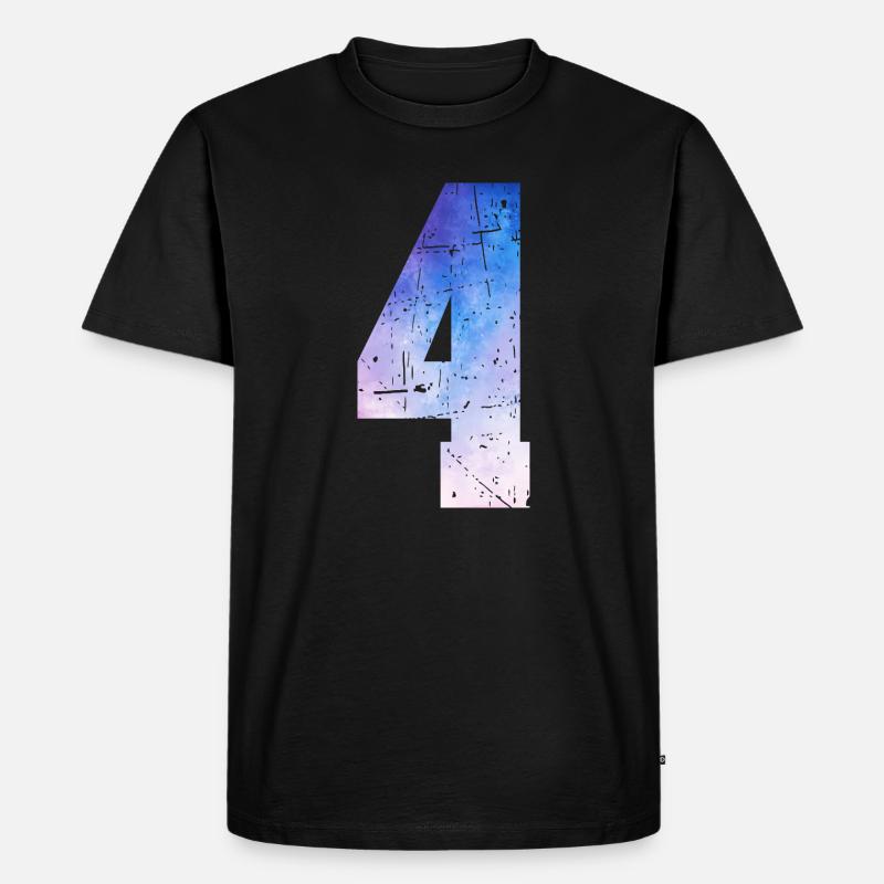 Ausgabe 4 – 4-jähriges Jubiläumsgeschenk - Männer Premium Bio T-Shirt - Schwarz