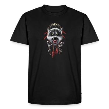 Werewolf Dreamcatcher - Men's Premium Organic T-Shirt - black - Front - Nico (187cm)