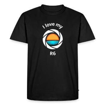 I love my R6 - T-shirt Premium bio Homme - noir - Devant - Nico (187cm)