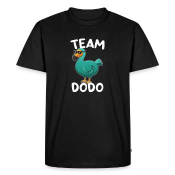 Amoureux des oiseaux Flying Bird Dodo - T-shirt Premium bio Homme - noir - Devant - Nico (187cm)