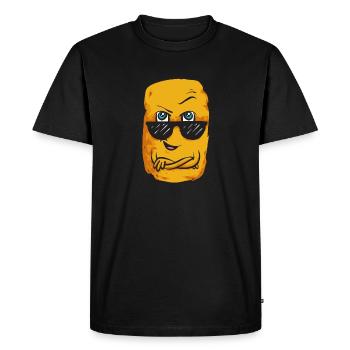 Chicken Nugget Lover Chicken Nuggets - Men's Premium Organic T-Shirt - black - Front - Nico (187cm)