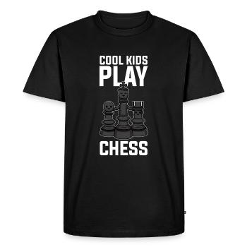 Échecs jeu d’échecs Chess Enfants - T-shirt Premium bio Homme - noir - Devant - Nico (187cm)