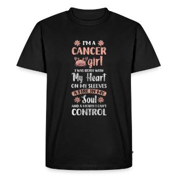 Zodiac sign element - Men's Premium Organic T-Shirt - black - Front - Nico (187cm)