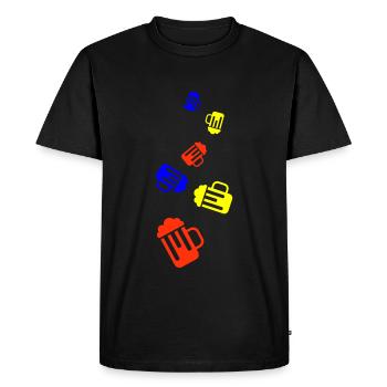 Beer glass - Men's Premium Organic T-Shirt - black - Front - Nico (187cm)