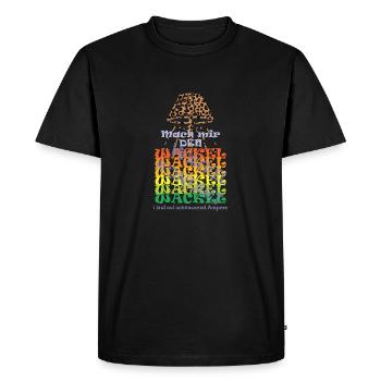 Wäre ich ein Möbelstück dann wär ich eine Lampe... - Männer Premium Bio T-Shirt - Schwarz - Vorne - Nico (187cm)