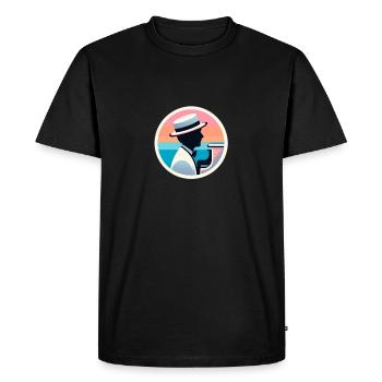 Palette Pastel Pianissimo - T-shirt Premium bio Homme - noir - Devant - Nico (187cm)