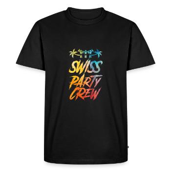 Équipe de fête suisse Bunt Schweiz - T-shirt Premium bio Homme - noir - Devant - Nico (187cm)