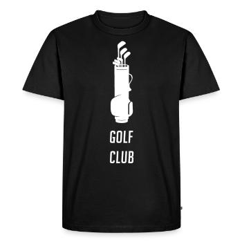 Sac de golf - club de golf - T-shirt Premium bio Homme - noir - Devant - Nico (187cm)