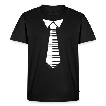 Cute Piano For Men Women Piano Tie Keyboard Player - T-shirt Premium bio Homme - noir - Devant - Nico (187cm)
