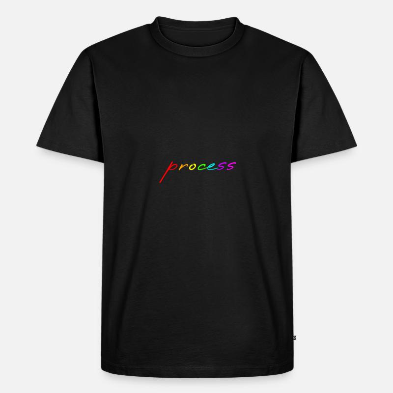 Process - Männer Premium Bio T-Shirt - Schwarz