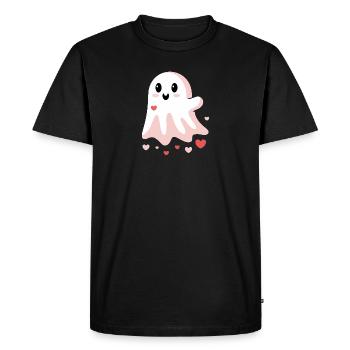 Mignon Amour Fantôme - T-shirt Premium bio Homme - noir - Devant - Nico (187cm)