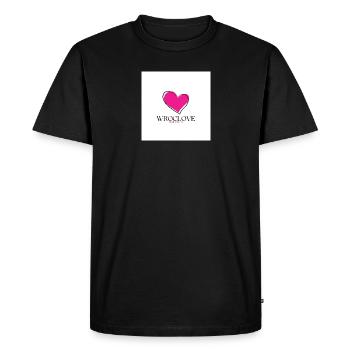 Wroclaw - Men's Premium Organic T-Shirt - black - Front - Nico (187cm)