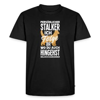 Golden Retriever Owner Owner Gift - Men's Premium Organic T-Shirt - black - Front - Nico (187cm)