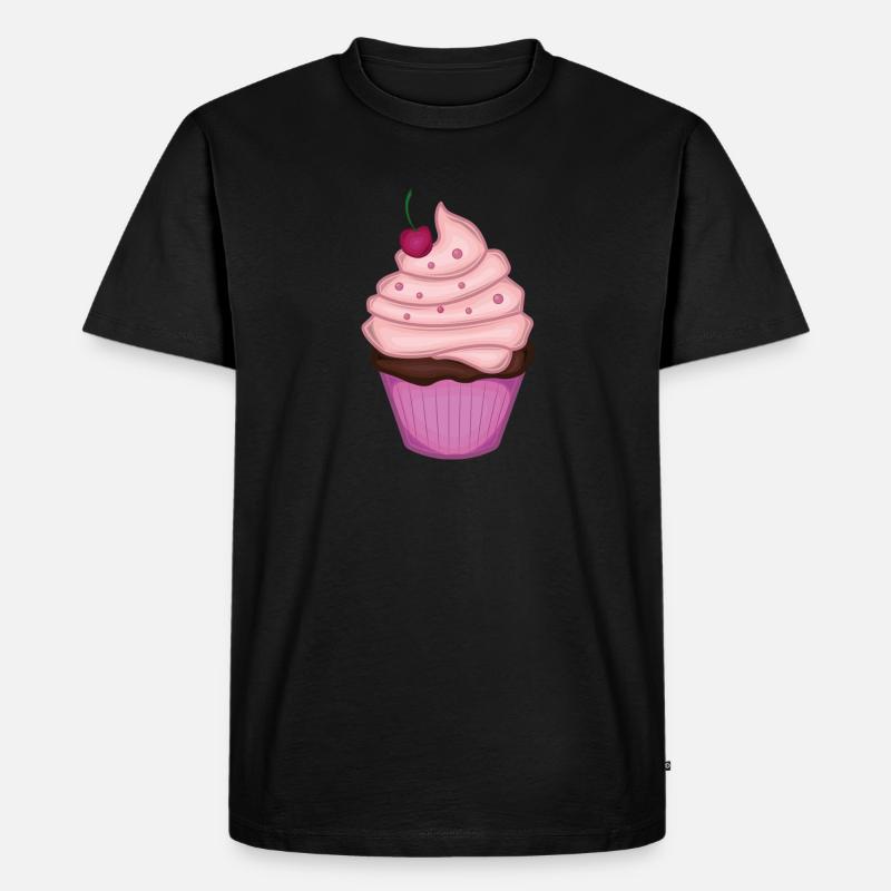 Cupcake - Men's Premium Organic T-Shirt - black