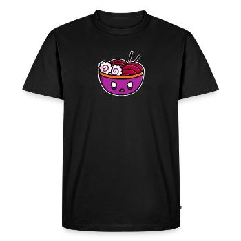Angry Ramen - T-shirt Premium bio Homme - noir - Devant - Nico (187cm)