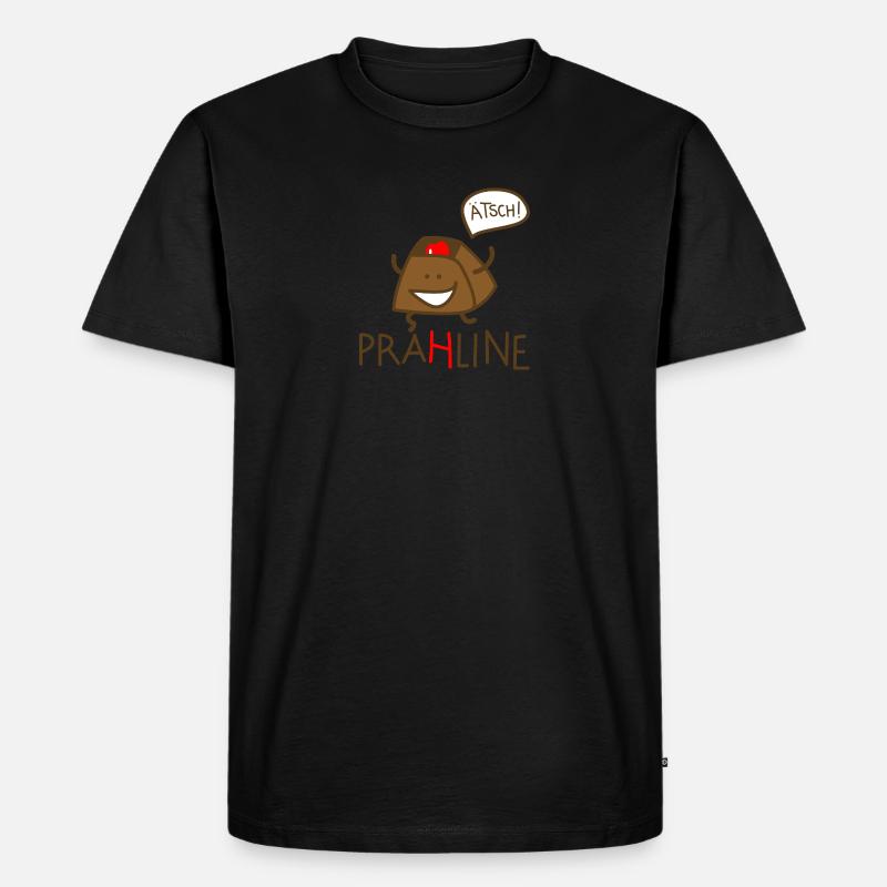 Praline - Männer Premium Bio T-Shirt - Schwarz