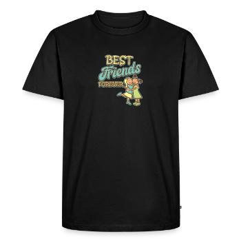 Amitié Amis Meilleurs Amis Shirt Classic - T-shirt Premium bio Homme - noir - Devant - Nico (187cm)
