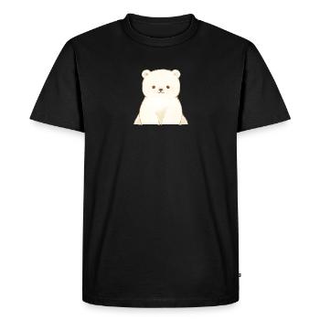 Cute Bear - Men's Premium Organic T-Shirt - black - Front - Nico (187cm)