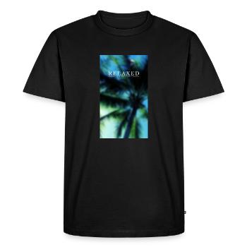 God provides - LK 12.24 - Men's Premium Organic T-Shirt - black - Front - Nico (187cm)