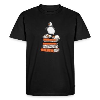 Macareux, Macareux, Starpin, Lunde - T-shirt Premium bio Homme - noir - Devant - Nico (187cm)