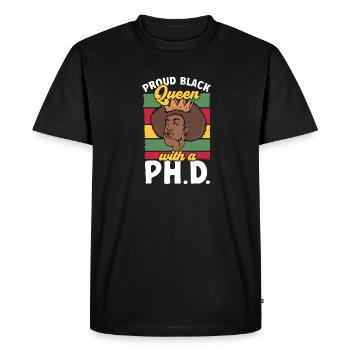 Doctorat Doctorat Doctorat Doctorat - T-shirt Premium bio Homme - noir - Devant - Nico (187cm)