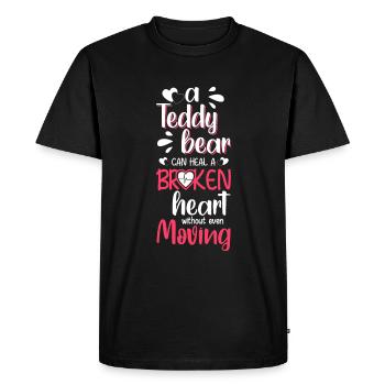 Bear Childhood Toys - Men's Premium Organic T-Shirt - black - Front - Nico (187cm)