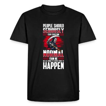 Sarcasm Hate Man - Men's Premium Organic T-Shirt - black - Front - Nico (187cm)