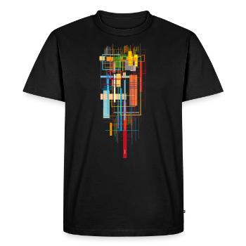 Architecture Futurisme Design - T-shirt Premium bio Homme - noir - Devant - Nico (187cm)