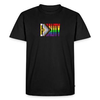 Equality - Men's Premium Organic T-Shirt - black - Front - Nico (187cm)