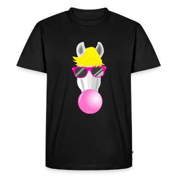 Cool horse - Men's Premium Organic T-Shirt - black - Front - Nico (187cm)