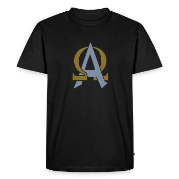 Alpha & Omega - T-shirt Premium bio Homme - noir - Devant - Nico (187cm)