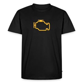 VÉRIFIER LE MOTEUR - T-shirt Premium bio Homme - noir - Devant - Nico (187cm)