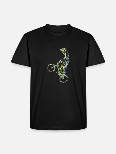 bmx racing - Men's Premium Organic T-Shirt - black