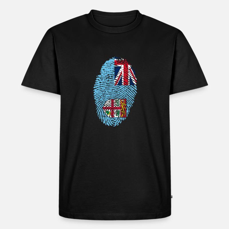 Fidschi - Männer Premium Bio T-Shirt - Schwarz