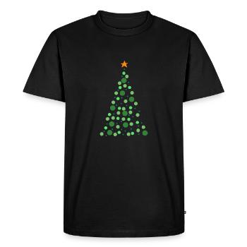 Arbre de Noël - T-shirt Premium bio Homme - noir - Devant - Nico (187cm)