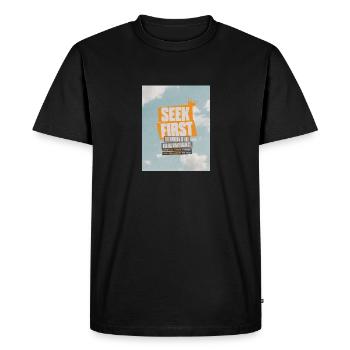 kingdom first - T-shirt Premium bio Homme - noir - Devant - Nico (187cm)