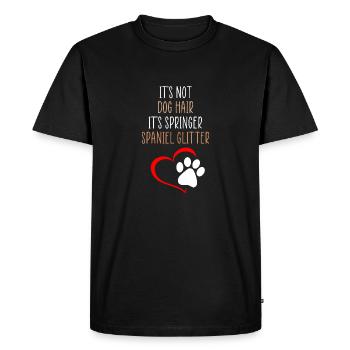 Springer scintillant citation amusante - T-shirt Premium bio Homme - noir - Devant - Nico (187cm)