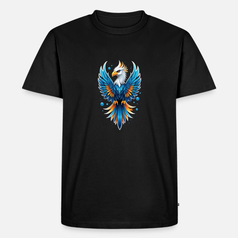 Phönix - Phönix - Feuervogel - Männer Premium Bio T-Shirt - Schwarz