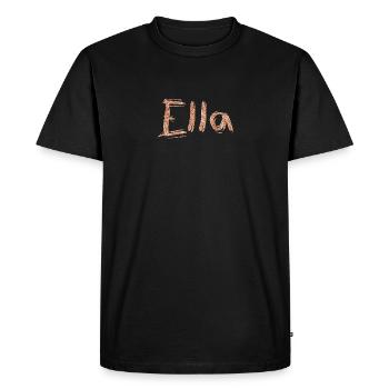 Name lettering Ella - Men's Premium Organic T-Shirt - black - Front - Nico (187cm)