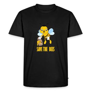 Sauvez les abeilles abeille abeille reine des abeilles - T-shirt Premium bio Homme - noir - Devant - Nico (187cm)