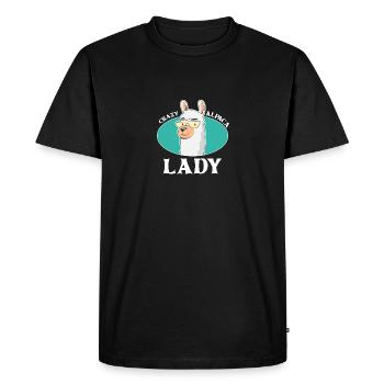 Crazy Alpaga Lady Alpagas - T-shirt Premium bio Homme - noir - Devant - Nico (187cm)