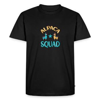 Alpaga Squad Alpaka - T-shirt Premium bio Homme - noir - Devant - Nico (187cm)
